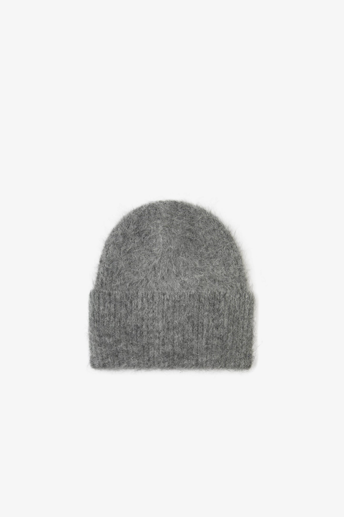 The Alpaca Beanie in Blizzard Grey