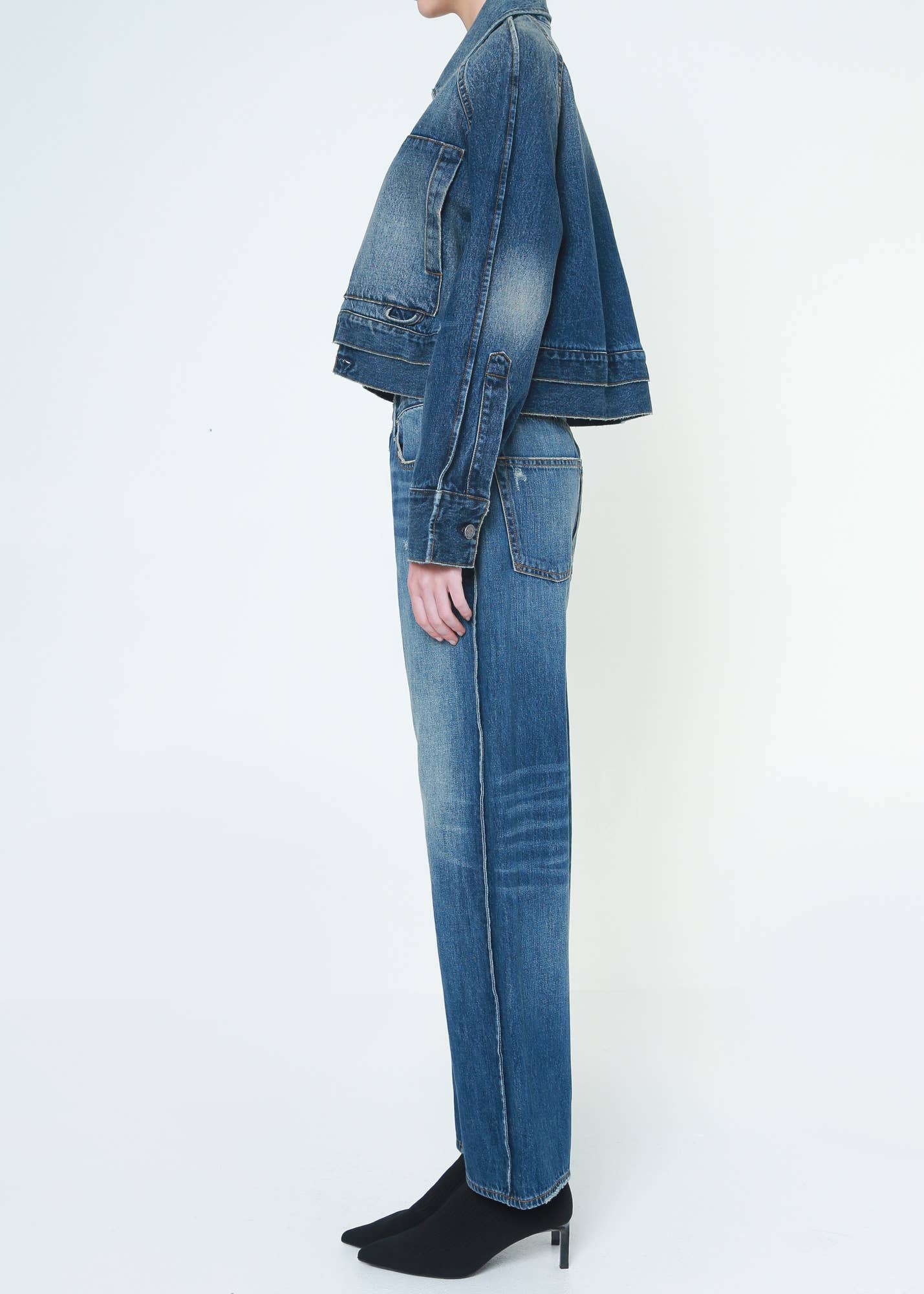 The Miley Straight Denim with French Outseam Detail