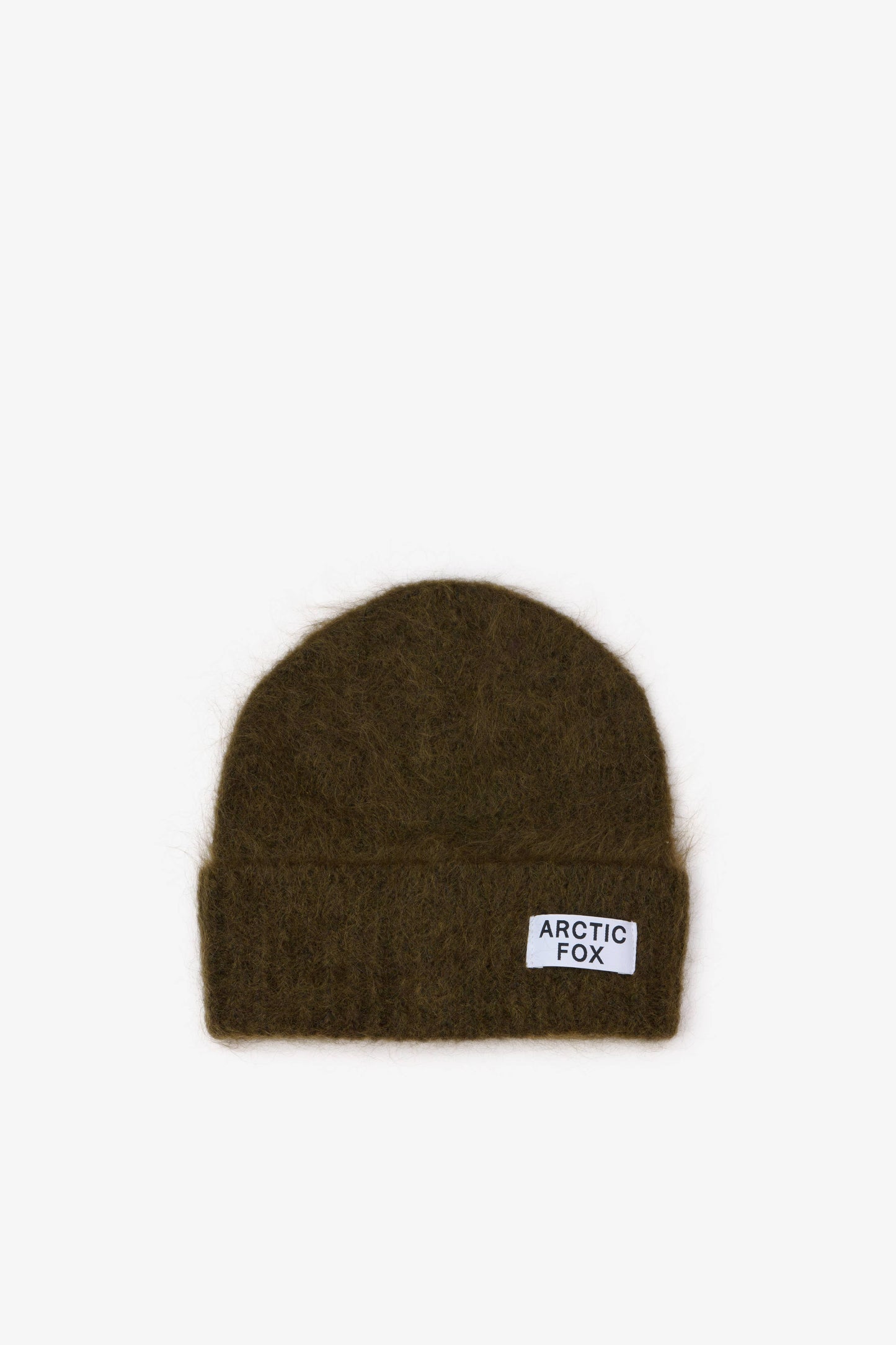 The Mohair Beanie in Khaki Green