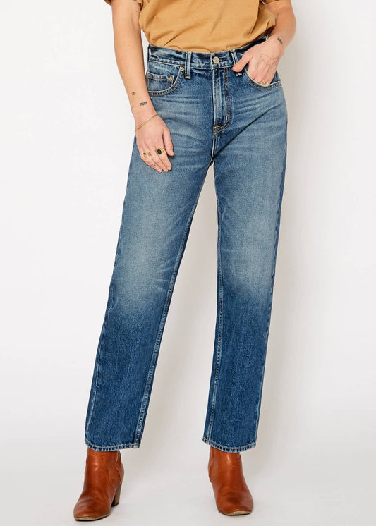 The Slacker High Rise Relaxed Straight Denim