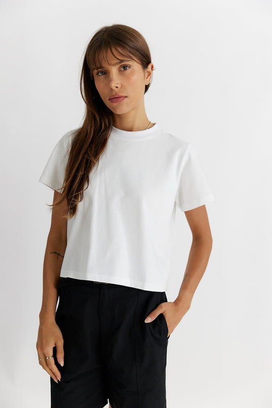 The Lanie Tee in White