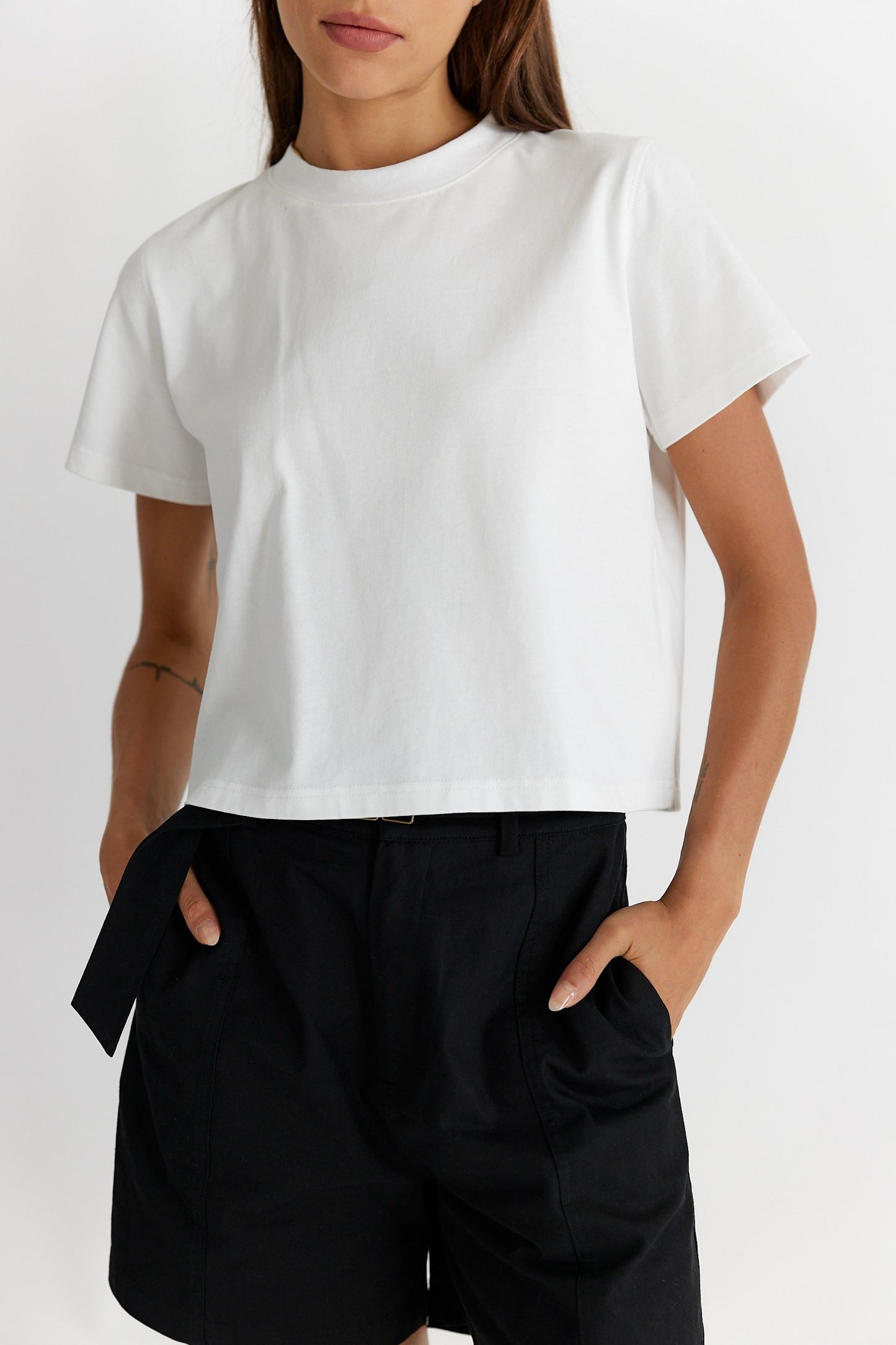 The Lanie Tee in White