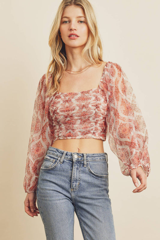 The Beauty Ruched Crop Top