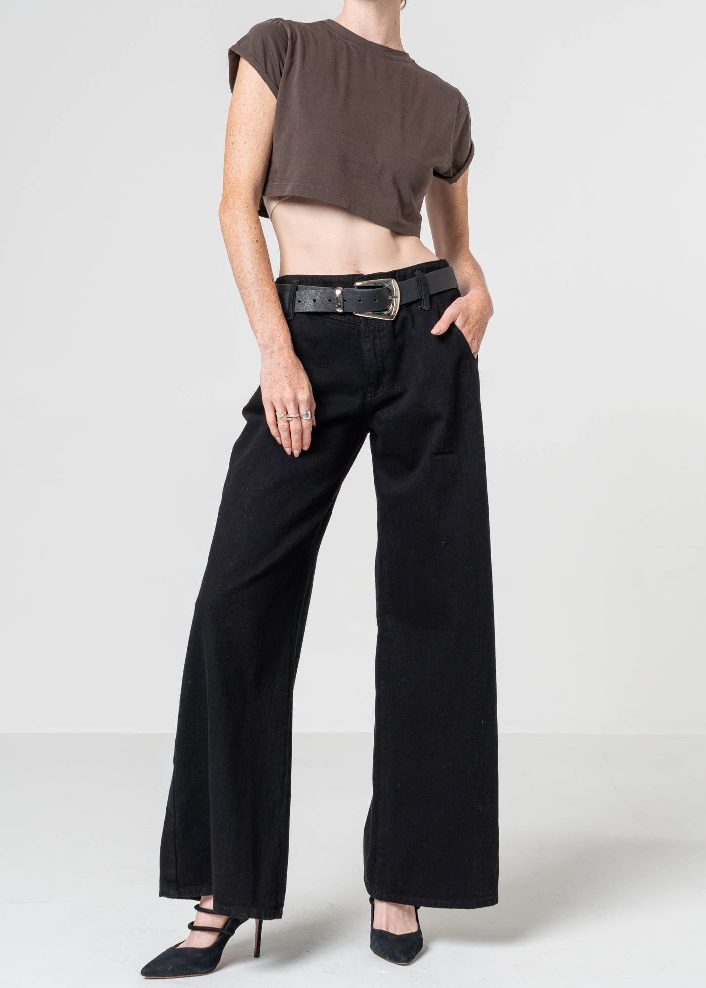 The Athena Wide Leg Jeans by NOEND Denim