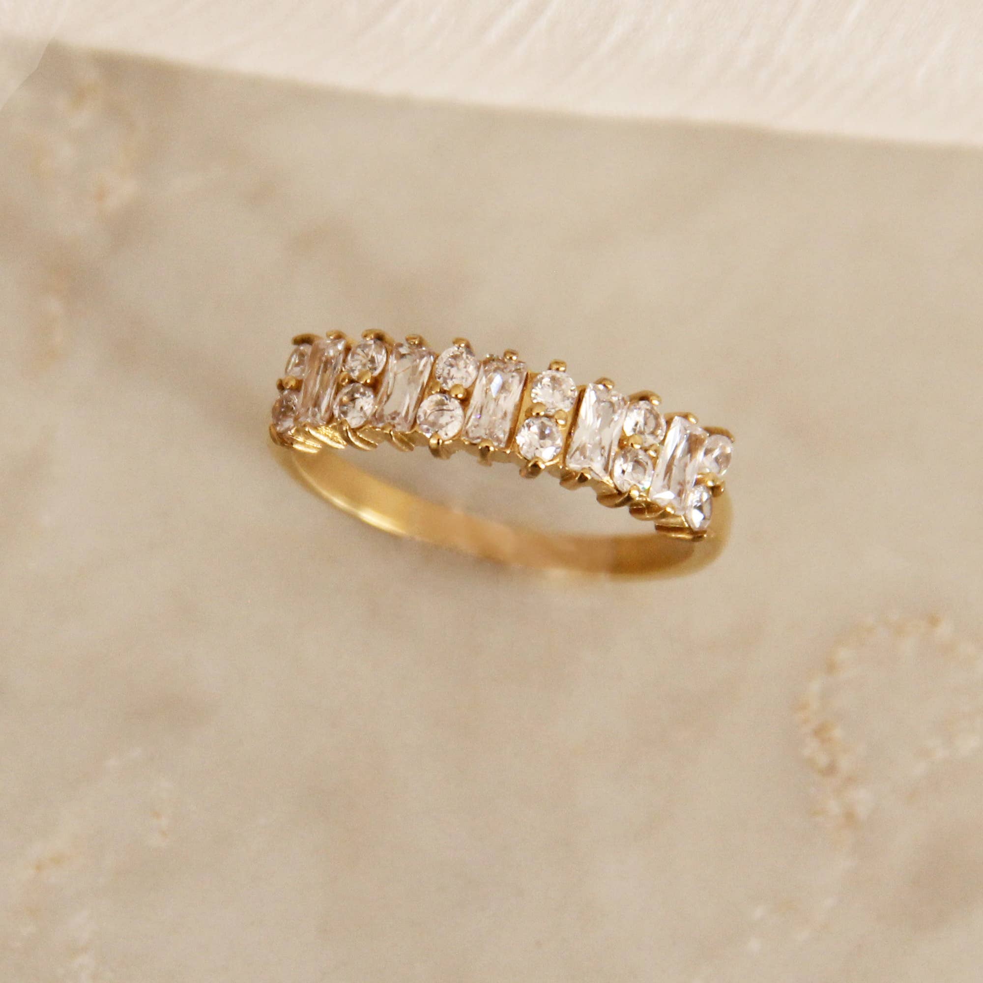 Wide band 2025 cz ring